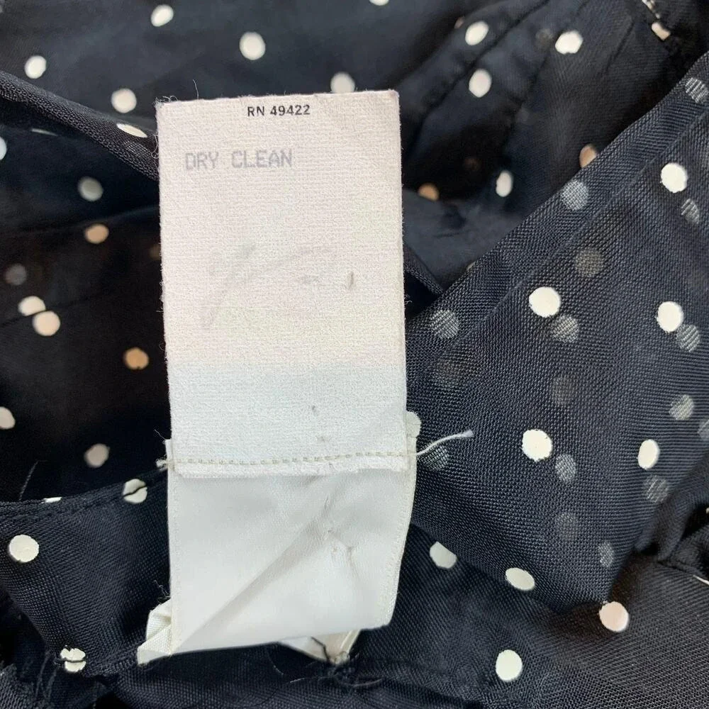Vintage 80s Gunne Sax Polka Dot Maxi‎ Dress Size 3